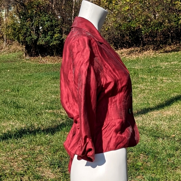 HP❤️🔥🆕️Jones NY Crepe Linen blend shirt - Picture 3 of 7